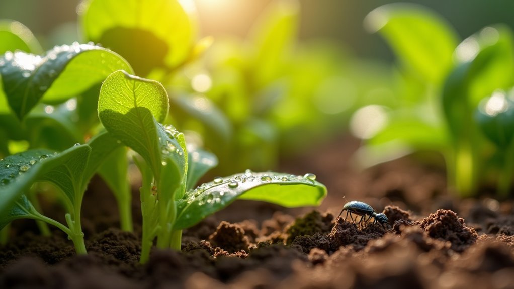 garlic spray repels garden pests