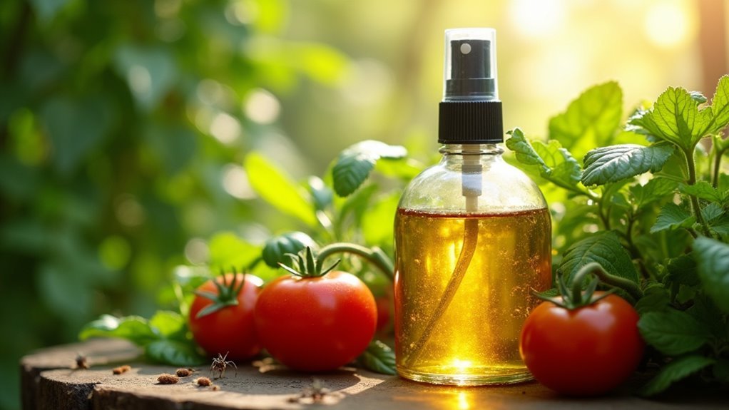 garlic spray repels garden pests