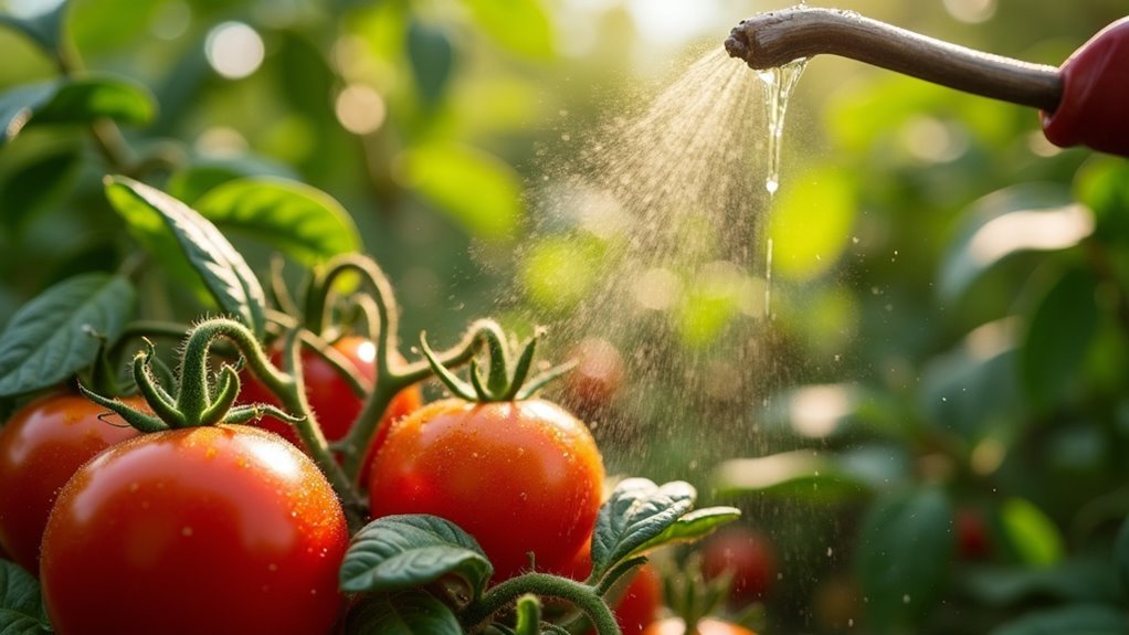 garlic spray repels garden pests