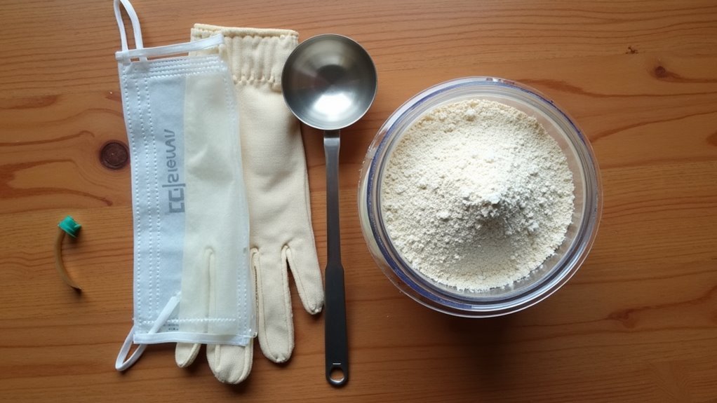 gather safety materials first