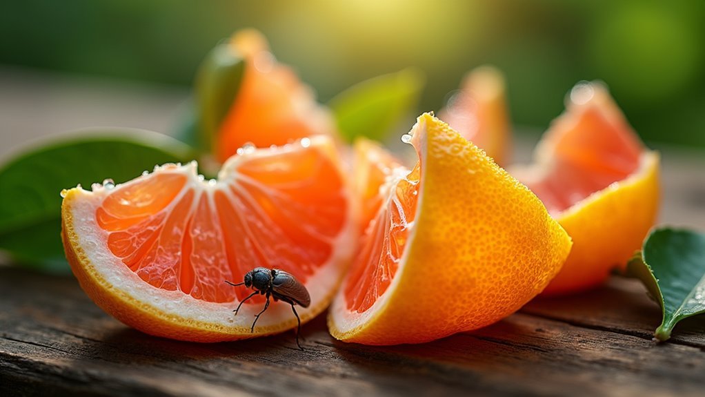 grapefruit peels repel pests