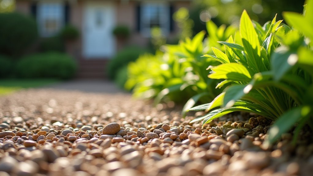 gravel barrier for foundations