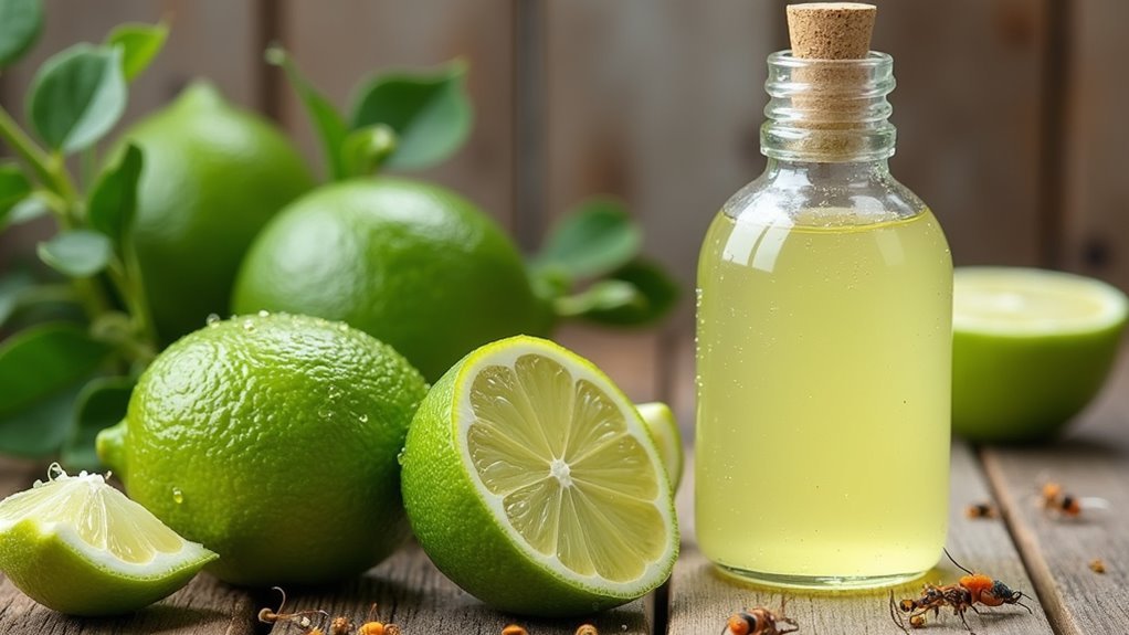 homemade lime peel spray