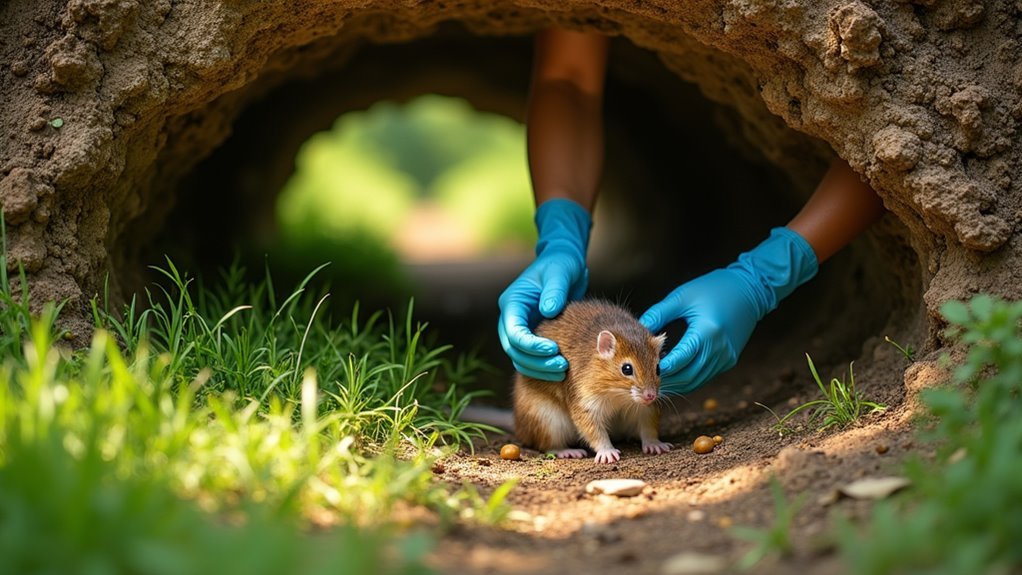 humane rodent removal process