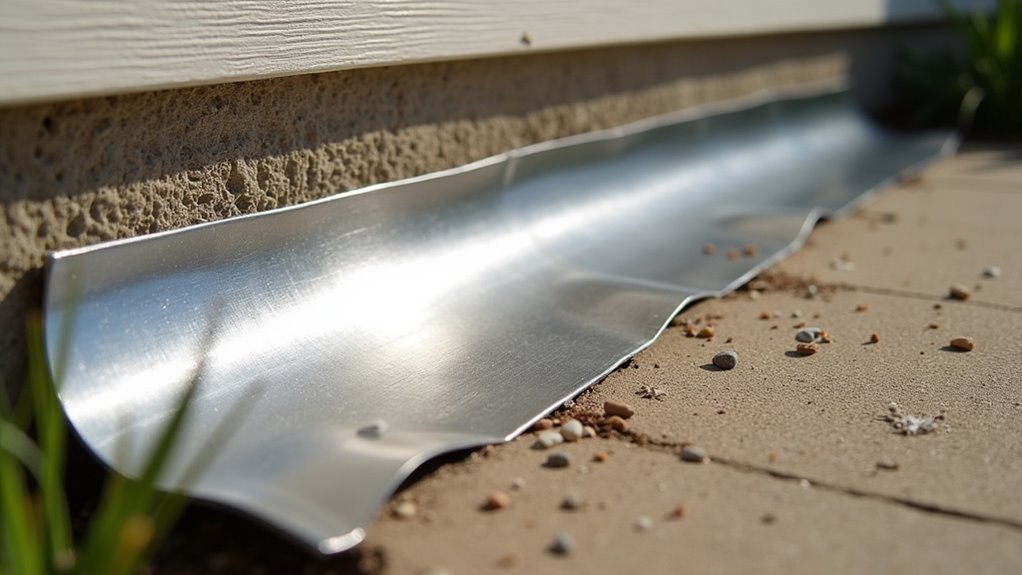 install metal flashing securely