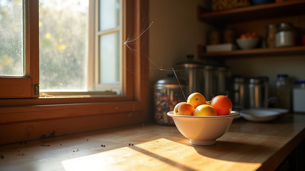 maintain cleanliness to deter spiders