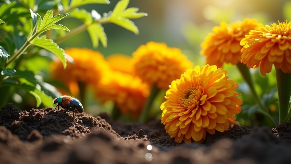 marigolds repel garden pests