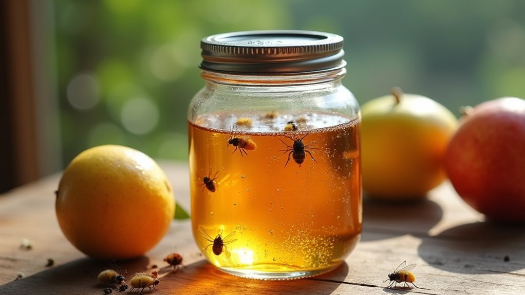 mason jar fruit fly trap
