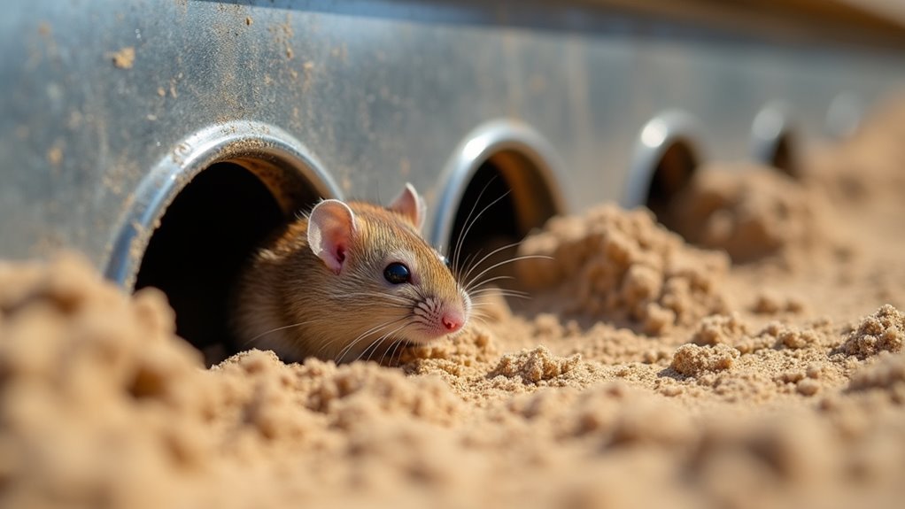 metal flashing for rodent control