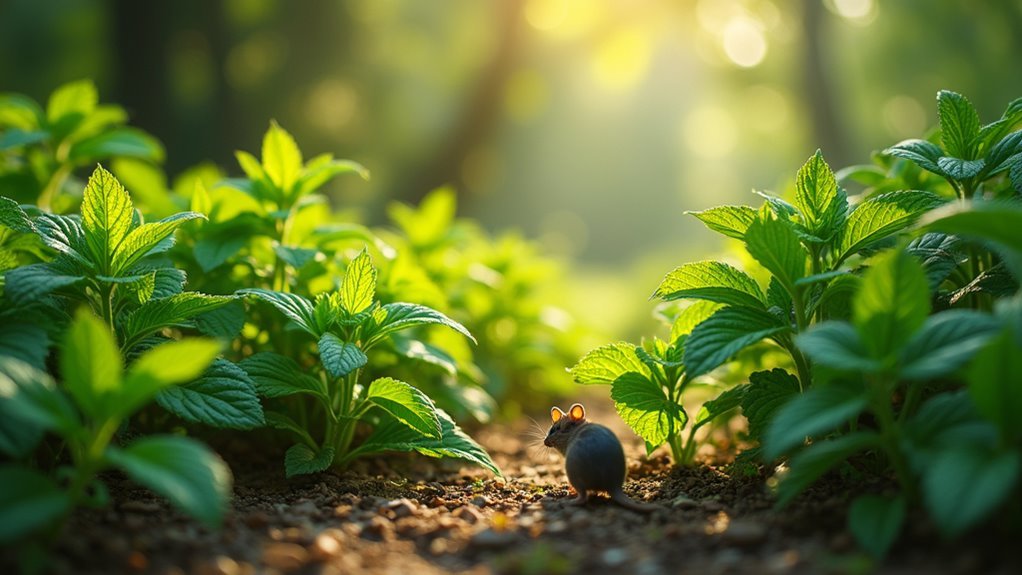 mint repels rodents effectively