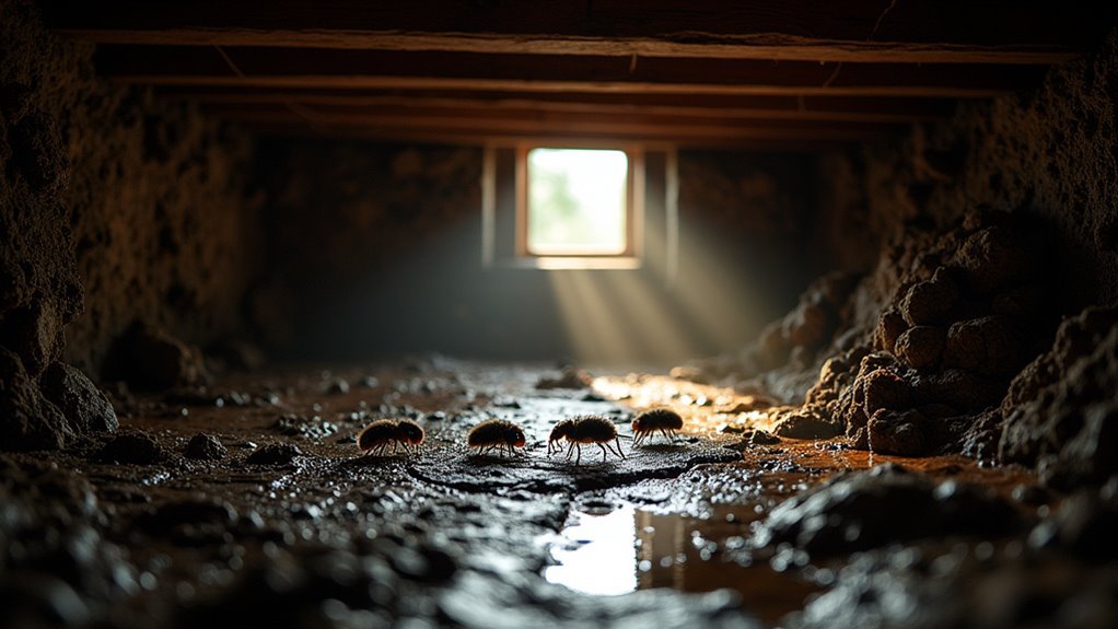 moisture attracts pest infestations