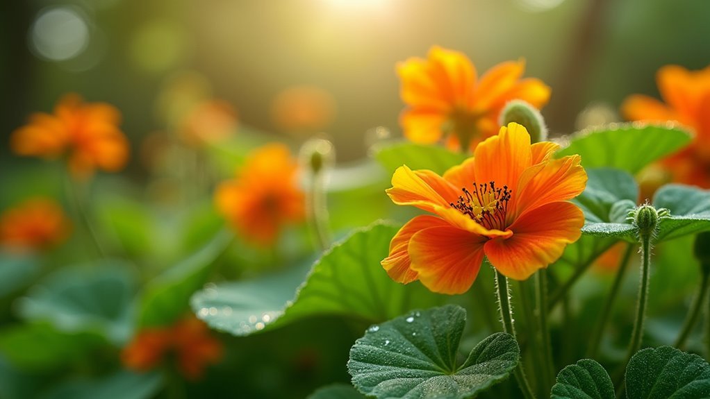 nasturtiums deter garden pests