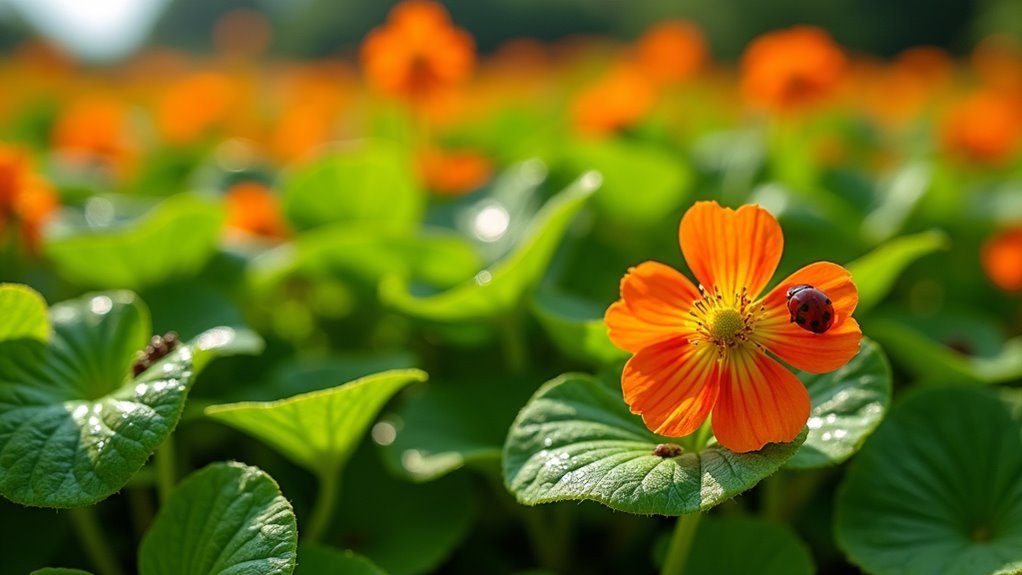 nasturtiums pest control and edibility