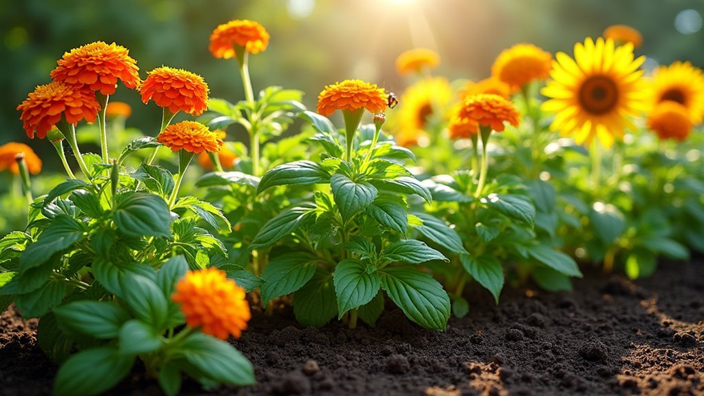 natural pest repelling plant partnerships