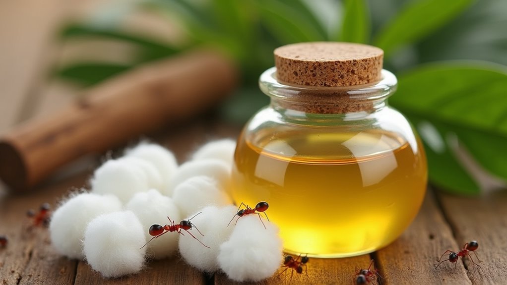 neem oil cotton balls