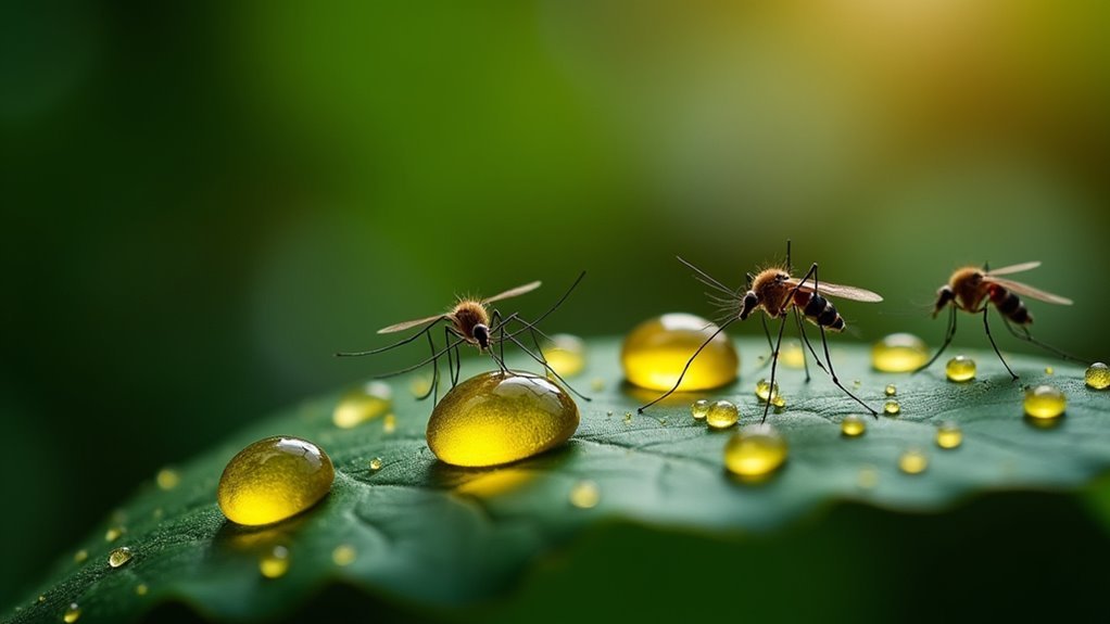 neem oil disrupts mosquito feeding