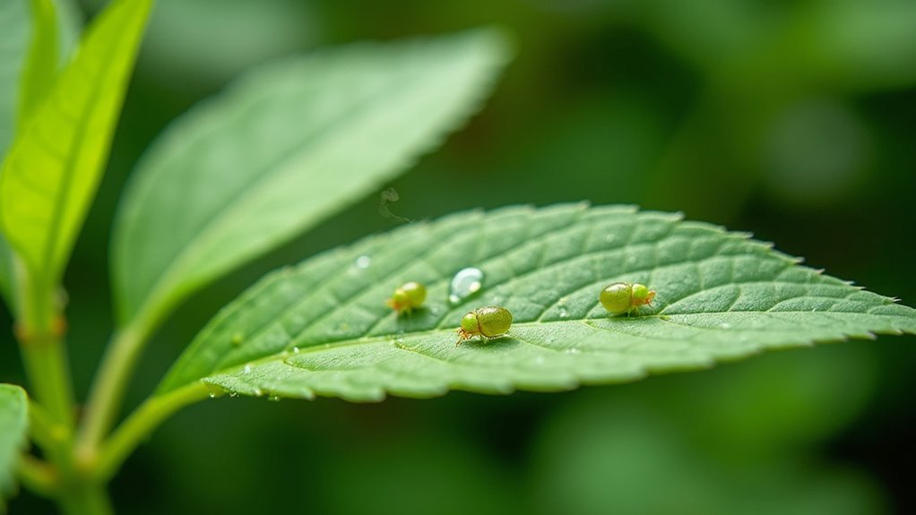 neem oil disrupts spider mites