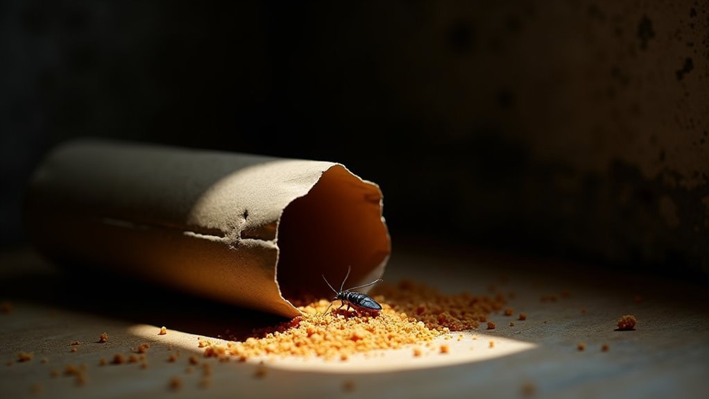 paper tube cockroach trap