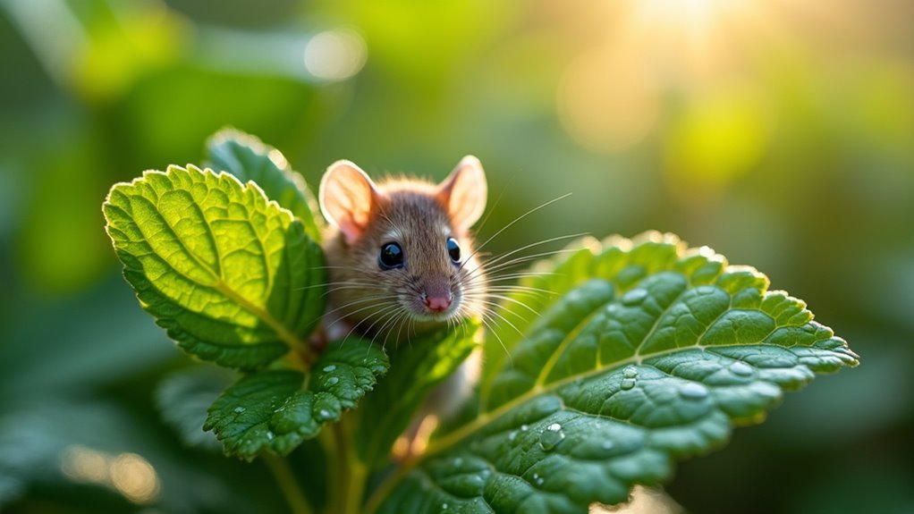peppermint oil confuses mice