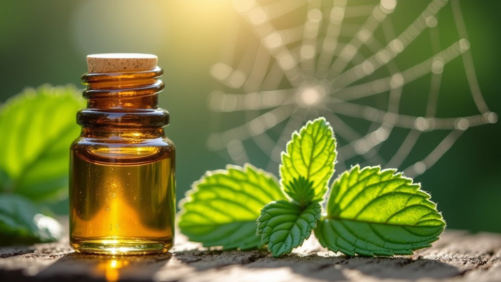 peppermint oil repels spiders