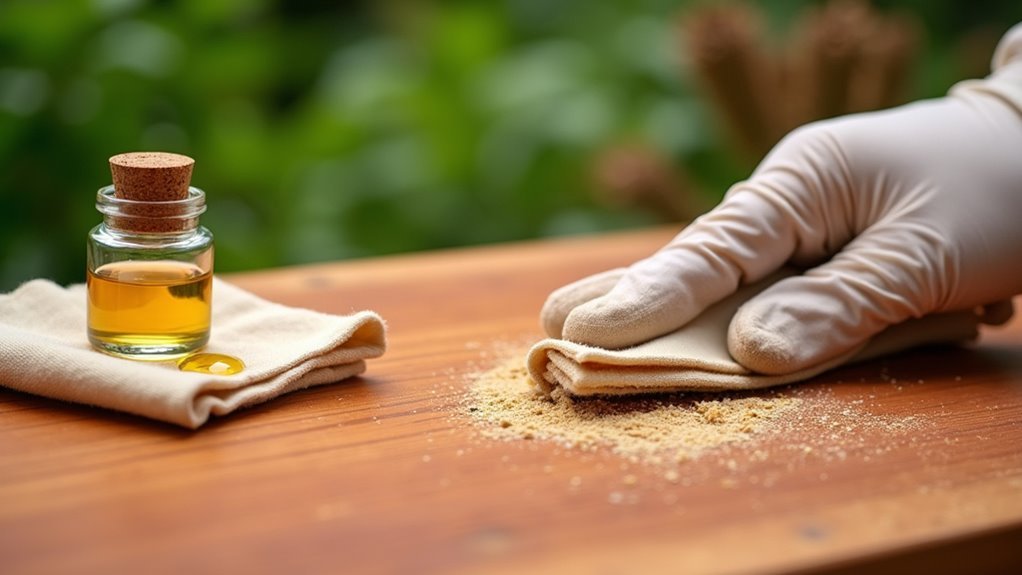 prepare cedar wood surface