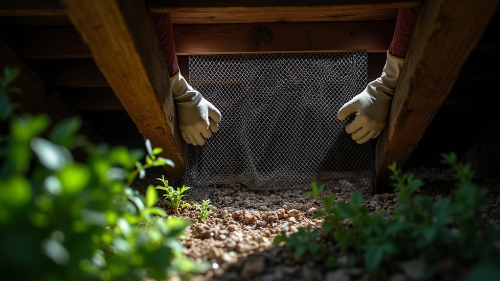 preventing snakes in spaces