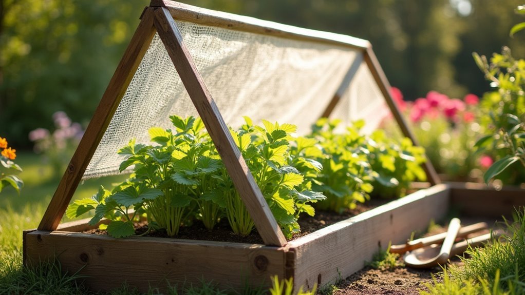 raised bed netting frame