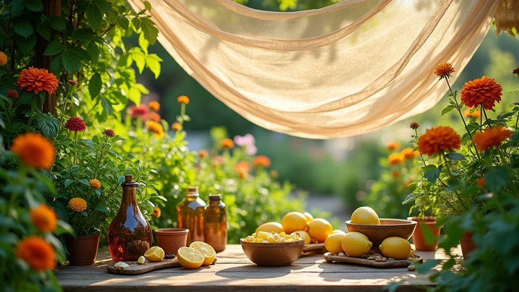 repel flies in gardens