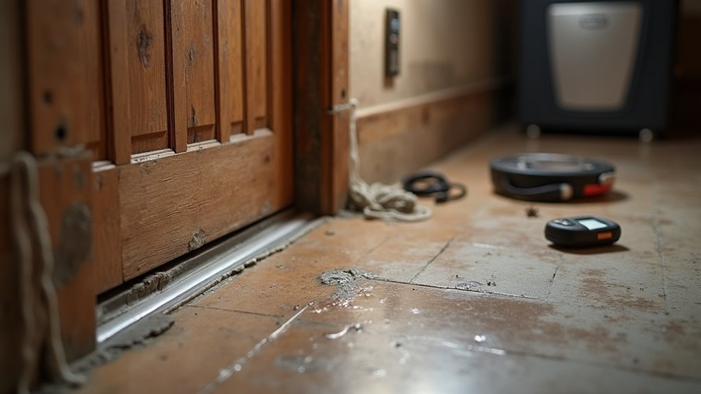seal cracks reduce moisture