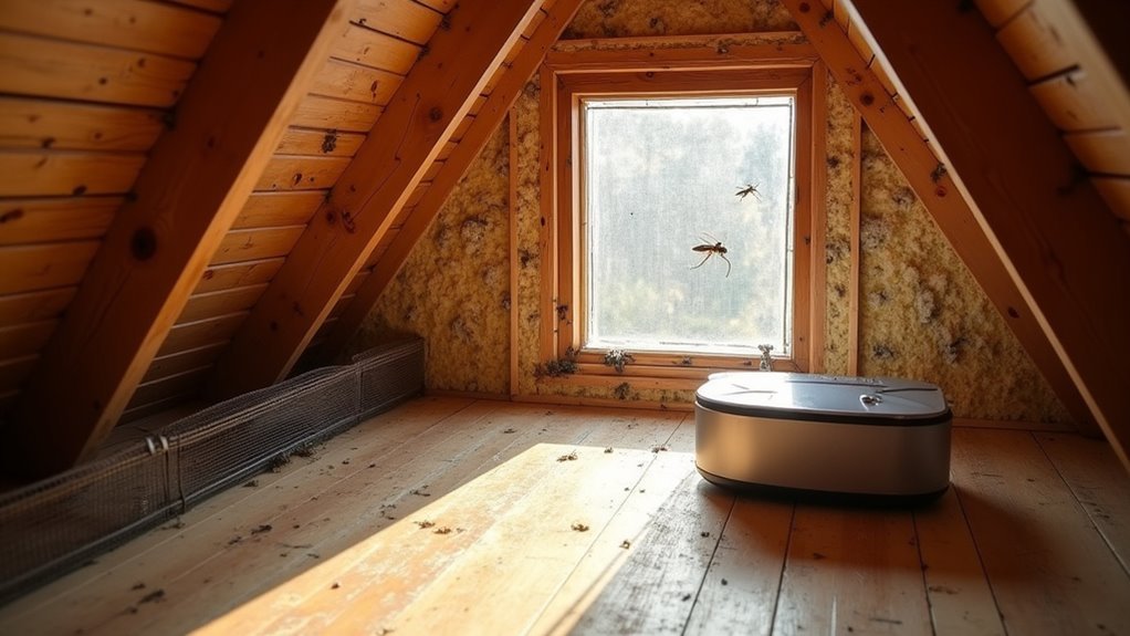 seal gaps install traps