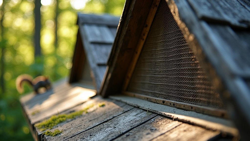 secure attic ventilation openings