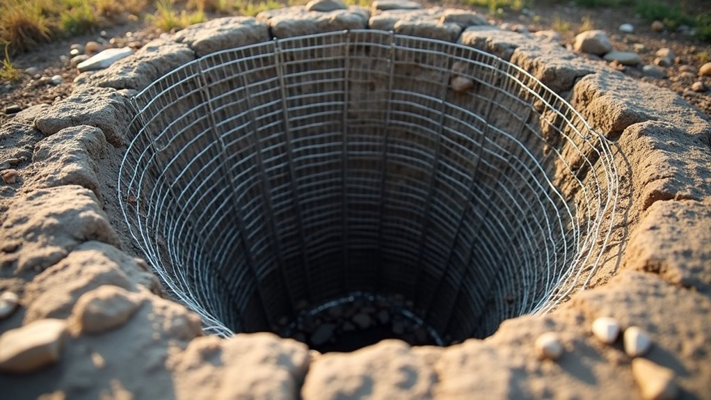 secure larger foundation holes