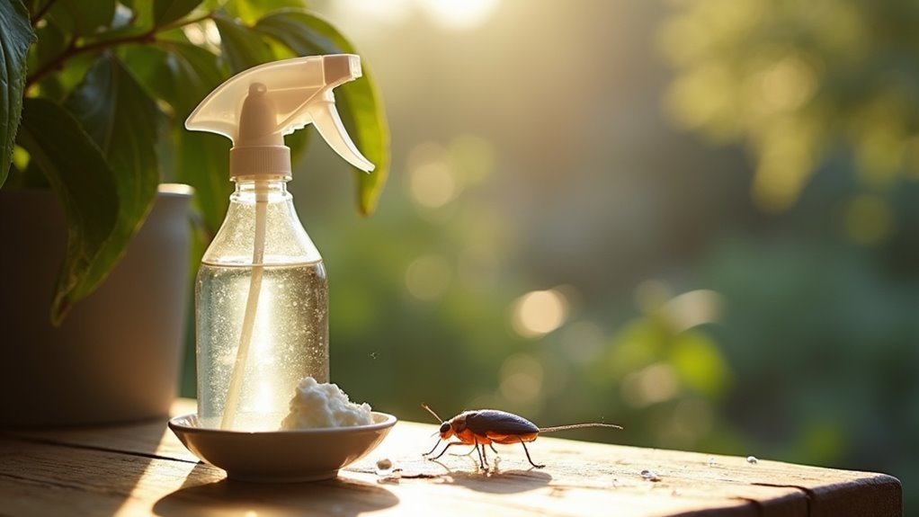 soap and water spray