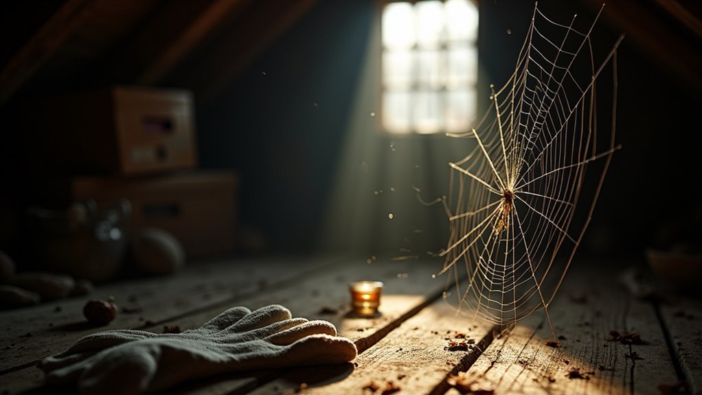 spider infestations in attics