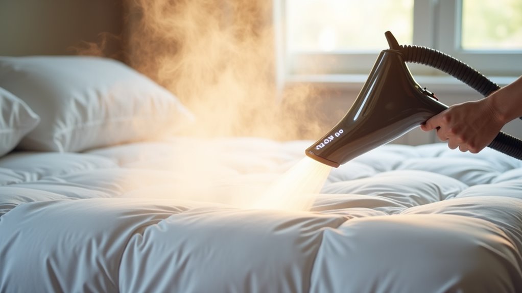 steam temperature for bed bugs