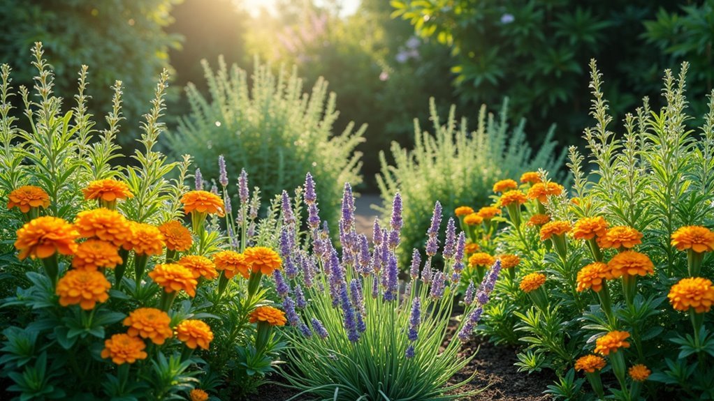strategic aromatic plant placement