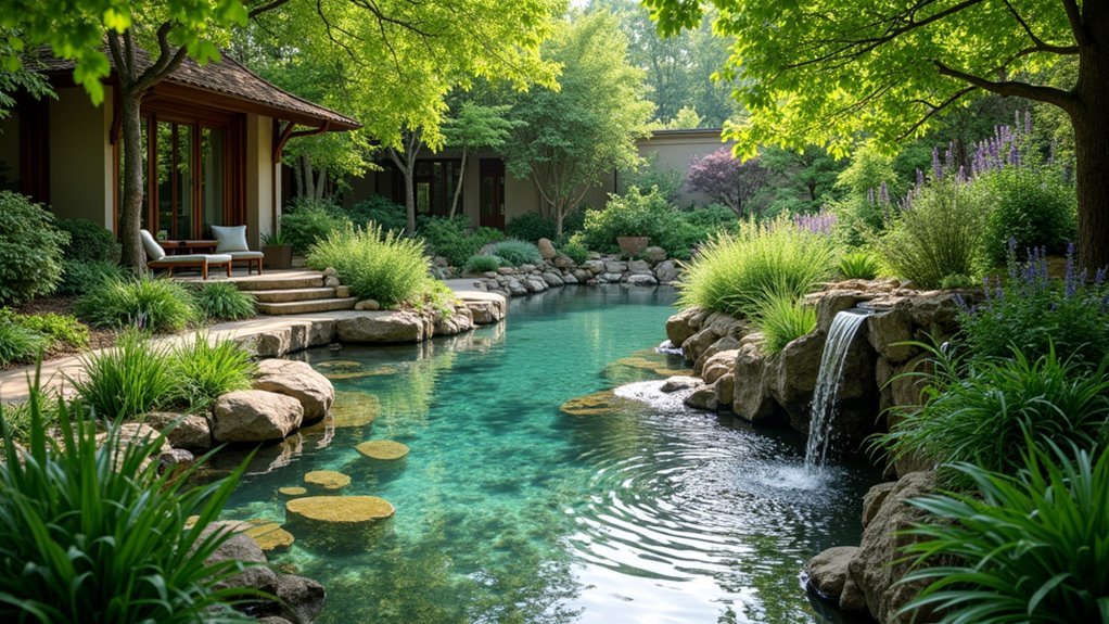 strategic mosquito repelling water features