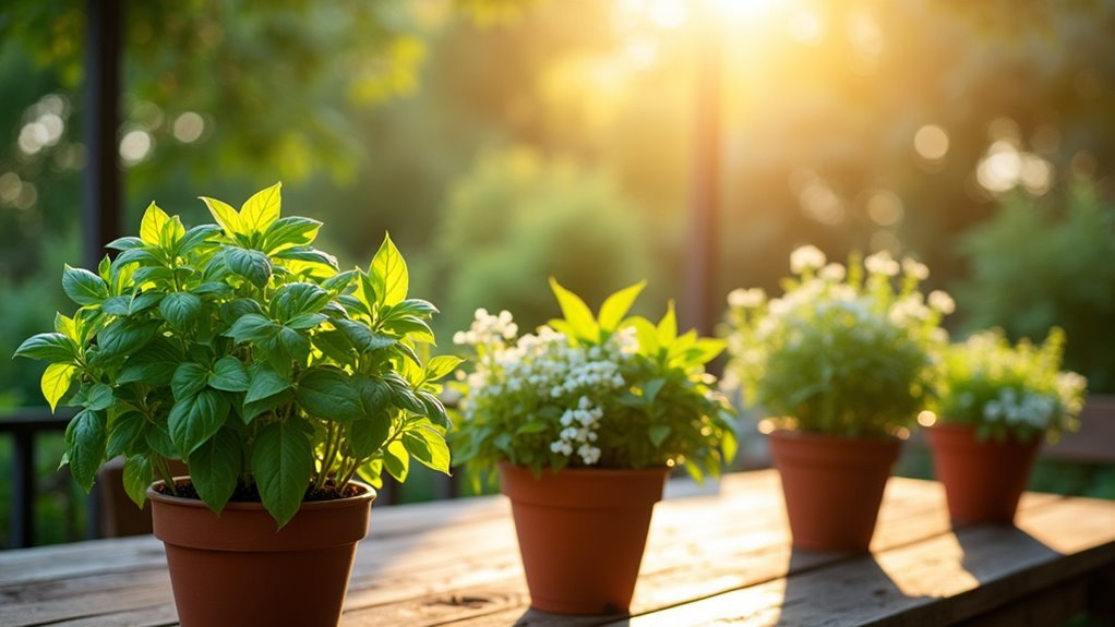 strategic plant positioning outdoors
