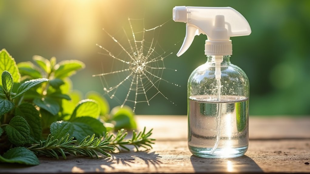 vinegar and water spider deterrent