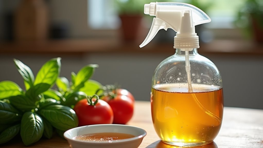 vinegar dish soap spider spray
