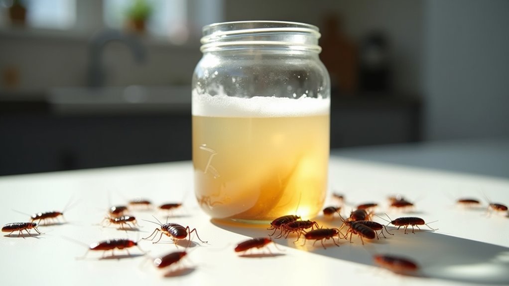 vinegar soap roach elimination method