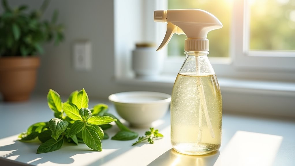 vinegar spray repels ants