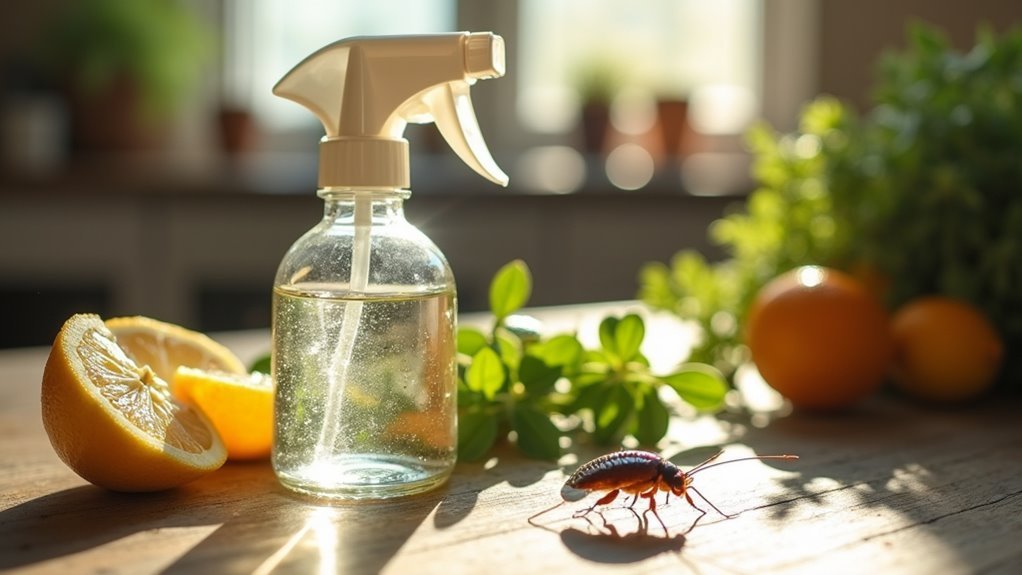vinegar spray repels cockroaches