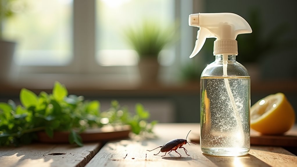 vinegar spray repels cockroaches