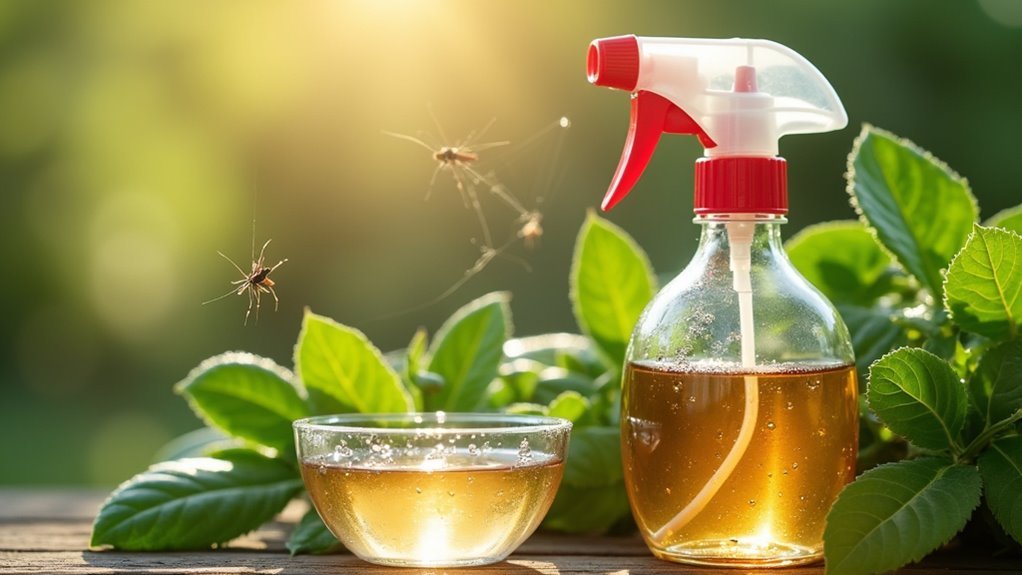 vinegar water spider spray
