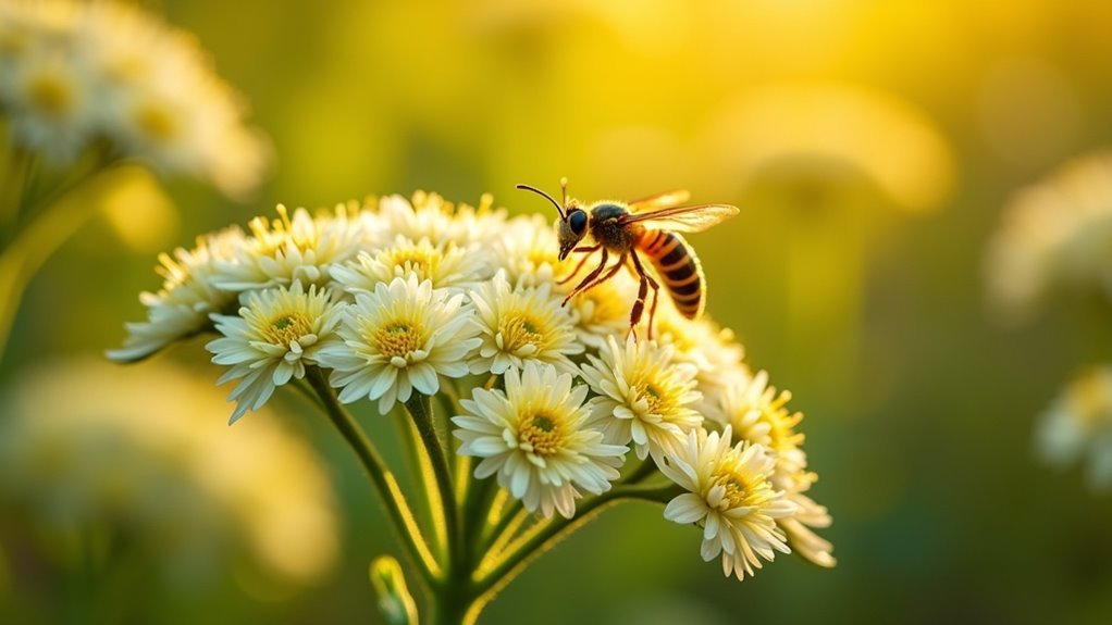 yarrow attracts beneficial wasps